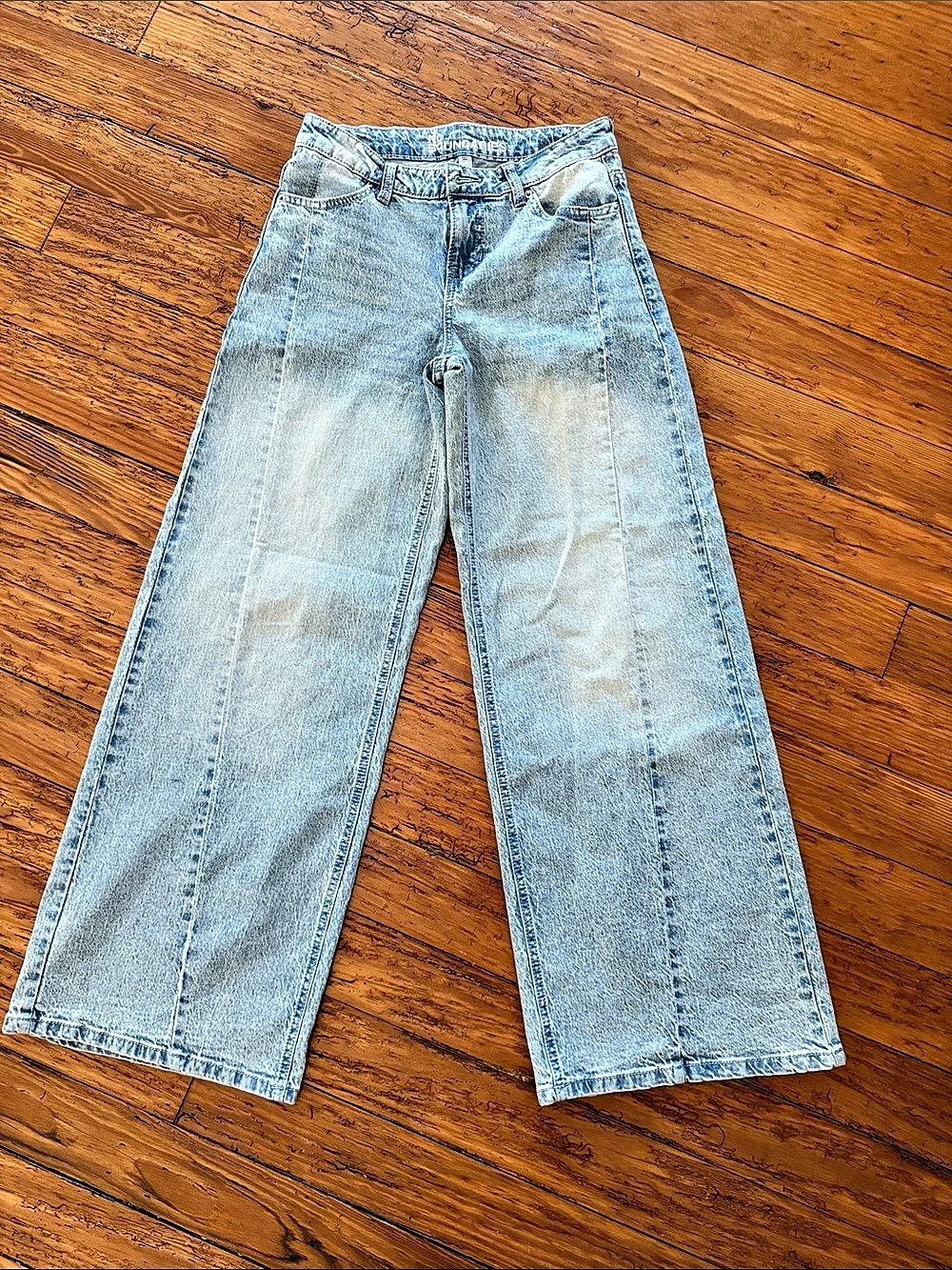 No Boundaries High Rise Baggy Wide Leg Jeans Wide Leg Jeans in Blue Size 0